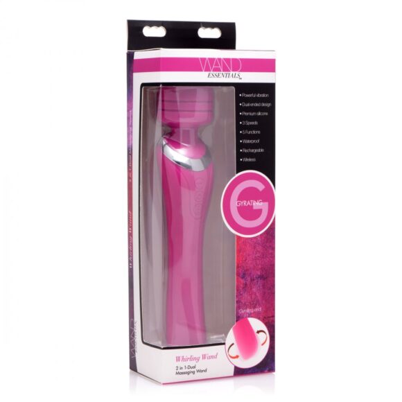 Whirling Wand 2 in 1 Silicone Dual Massage Wand - Image 9